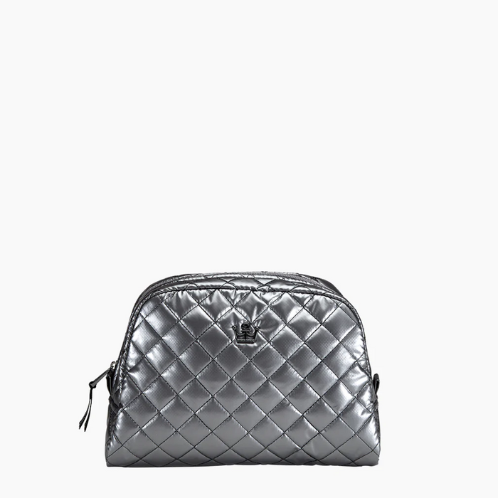 Oliver Thomas KST Cosmetic Bag Large Travel Accessories in Gunmetal at Wrapsody