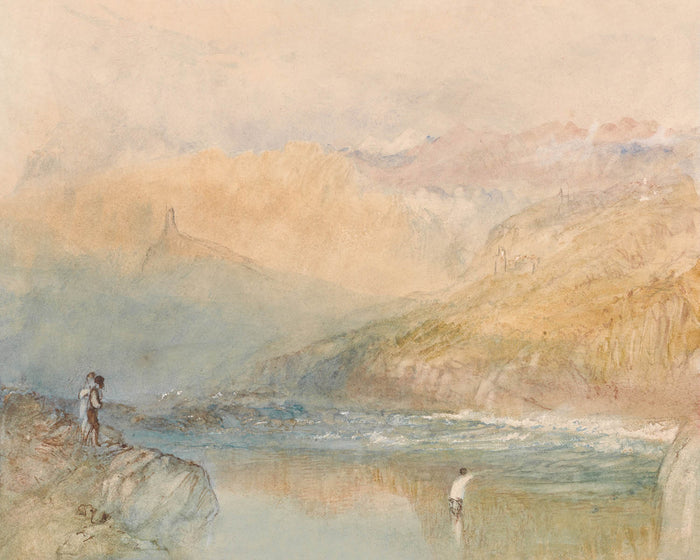On the Mosell, Near Traben Trarbach by Turner, 1841