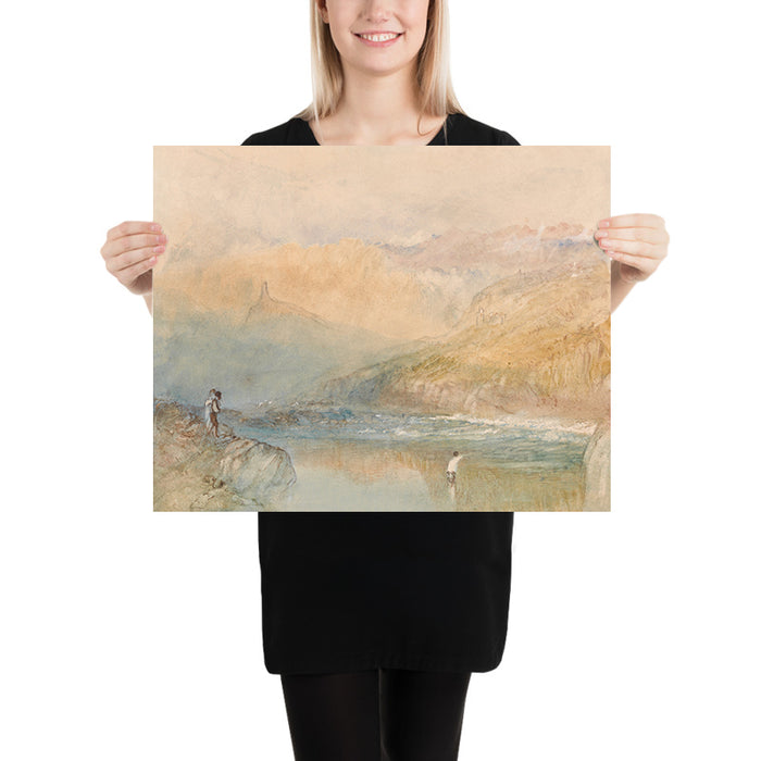 On the Mosell, Near Traben Trarbach by Turner, 1841