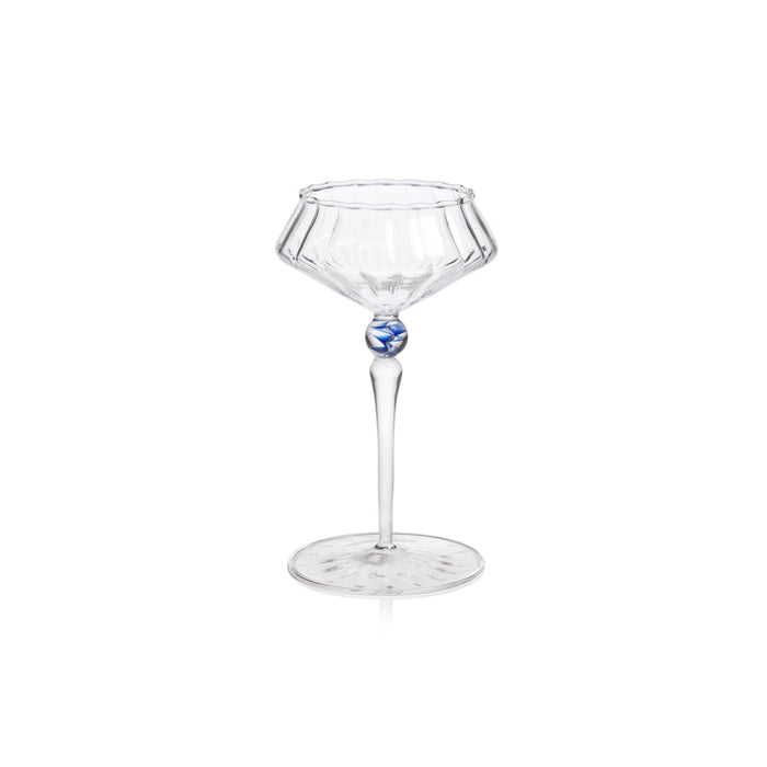 Ondine Fluted Coupe Cocktail Glass - Set of 4 - Drinkware Sets by Carlyle Avenue