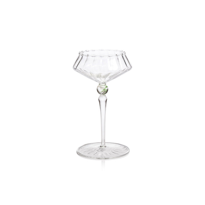 Ondine Fluted Coupe Cocktail Glass - Set of 4 - Drinkware Sets by Carlyle Avenue