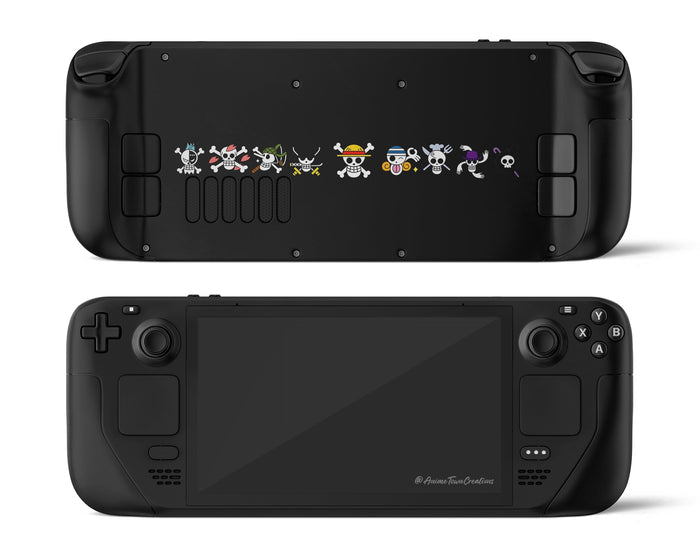 Anime Town Creations Steam Deck One Piece Jolly Roger Symbols Vinyl only Skins - Anime One Piece Steam Deck Skin