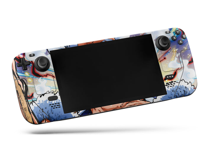 Anime Town Creations Steam Deck One Piece Luffy Gear 5 Awakening Vinyl +Tempered Glass Skins - Anime One Piece Steam Deck Skin