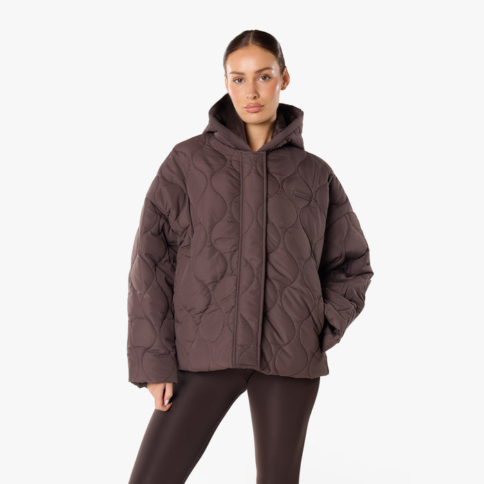 Onion Quilt Puffer | Coffee