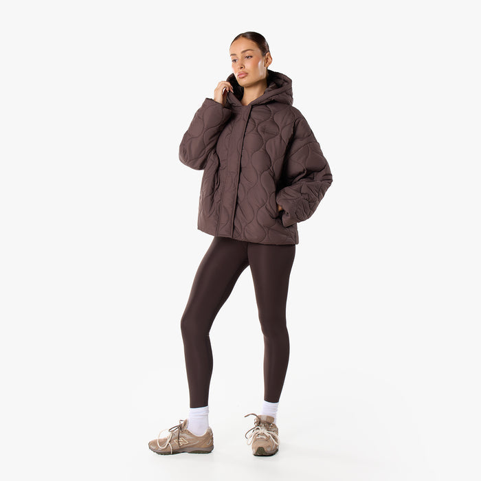 Onion Quilt Puffer | Coffee