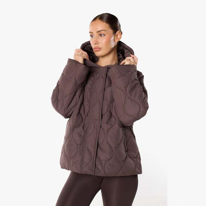 Onion Quilt Puffer | Coffee