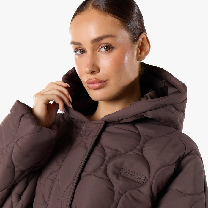 Onion Quilt Puffer | Coffee