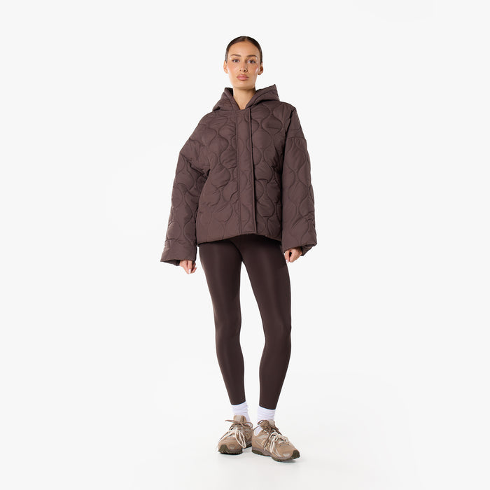 Onion Quilt Puffer | Coffee