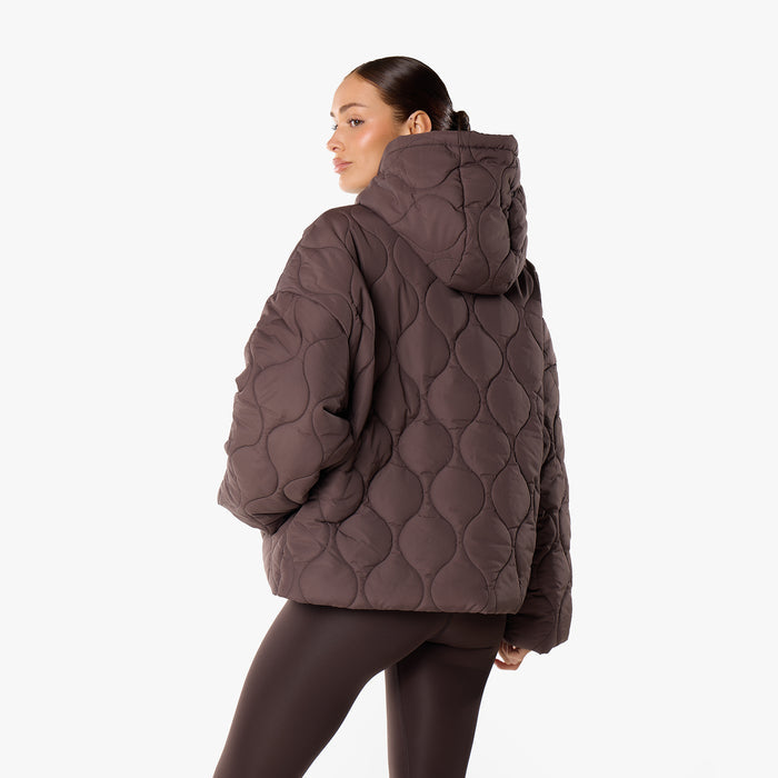 Onion Quilt Puffer | Coffee