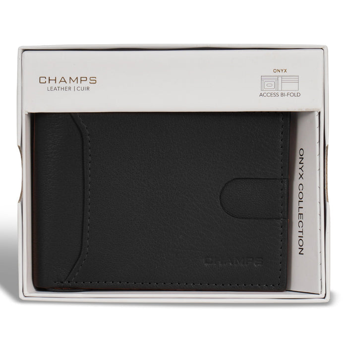 Onyx / Leather Access Bi-Fold Wallet *Drop Ship*