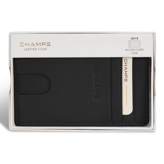 Onyx / Leather Access Card Case *Drop Ship*