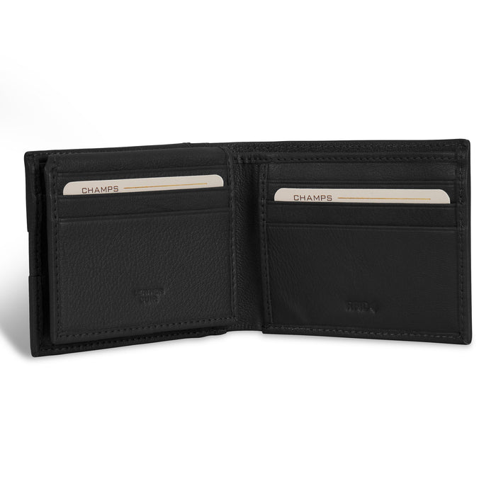 Onyx / Leather Access Top Wing Wallet *Drop Ship*