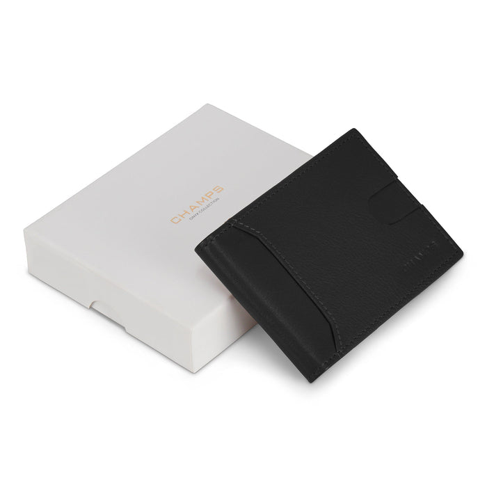 Onyx / Leather Bi-Fold Clip Wallet *Drop Ship*