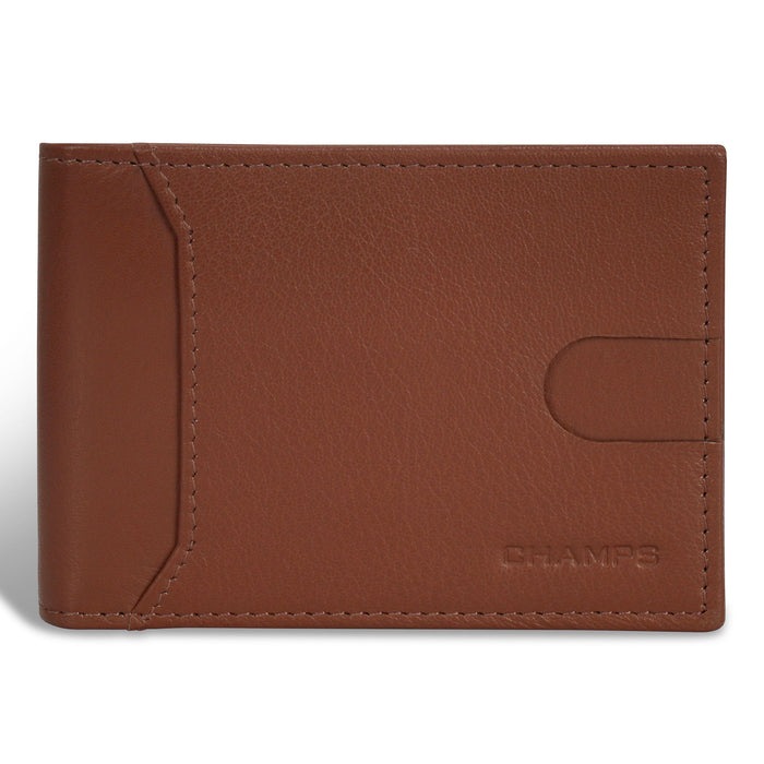 Onyx / Leather Bi-Fold Clip Wallet *Drop Ship*