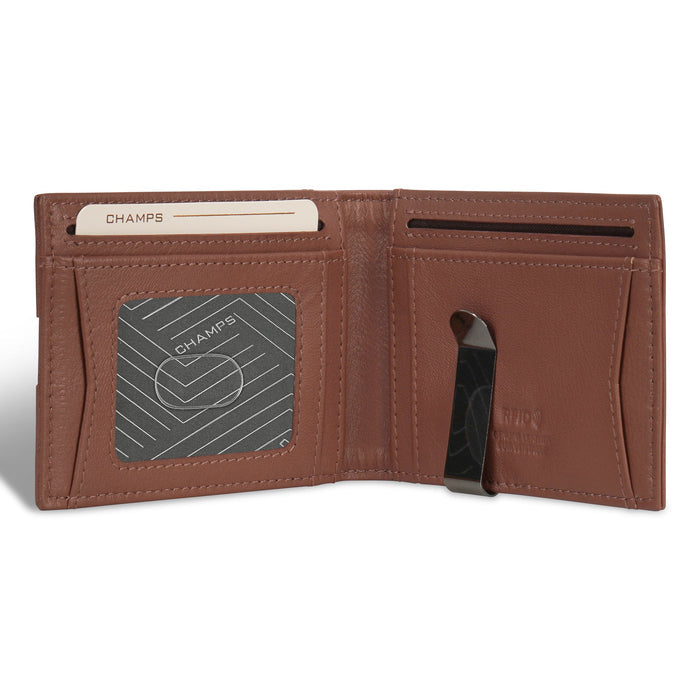 Onyx / Leather Bi-Fold Clip Wallet *Drop Ship*