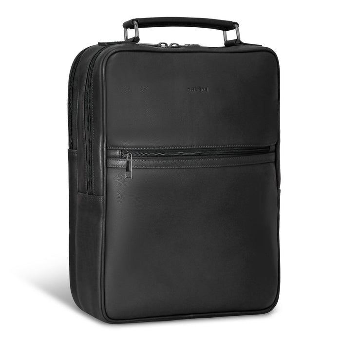 Onyx / Leather Compact Backpack *Drop Ship* - Bentley