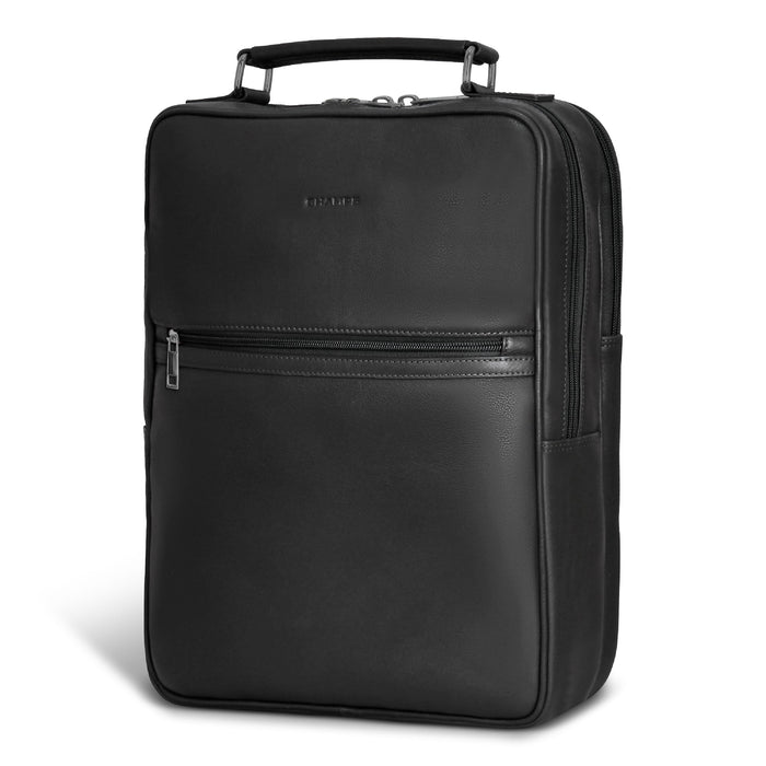 Onyx / Leather Compact Backpack *Drop Ship* - Bentley