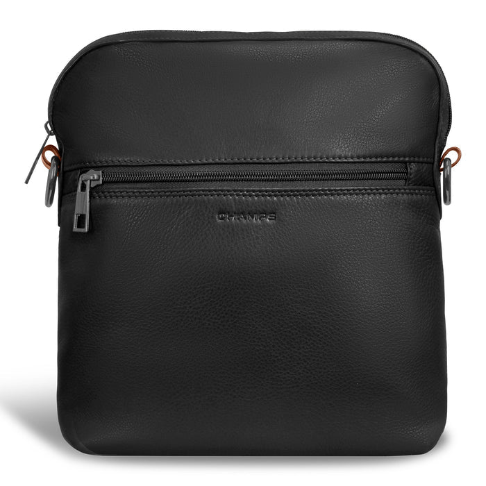 Onyx / Leather Cross-Body Bag *Drop Ship* - Bentley