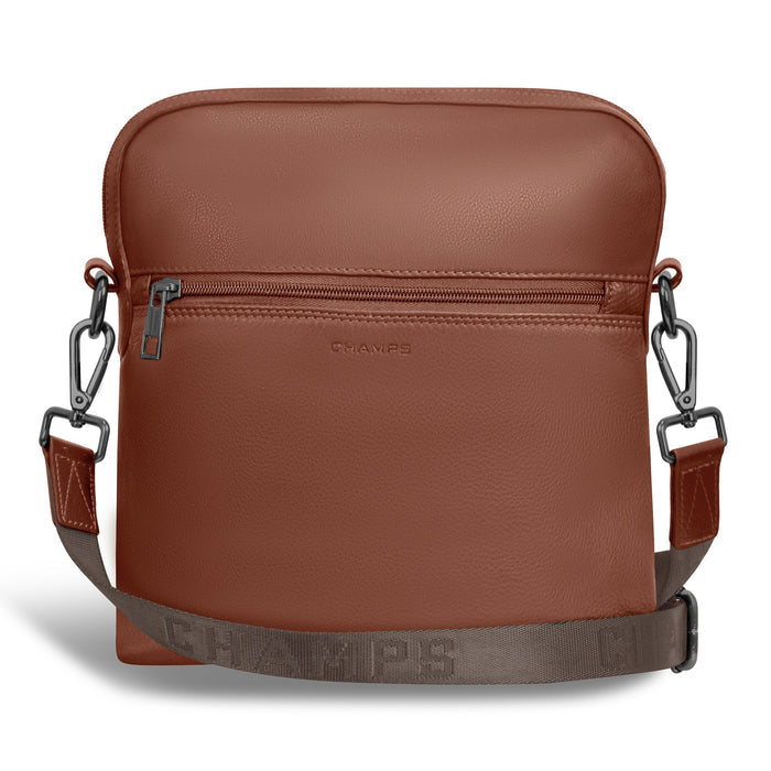 Onyx / Leather Cross-Body Bag *Drop Ship* - Bentley