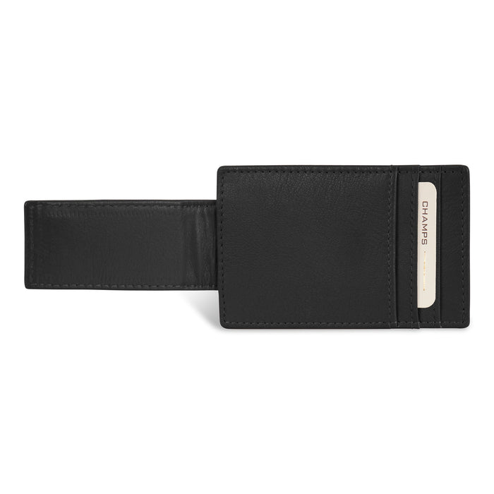 Onyx / Leather Mag Card Case *Drop Ship*