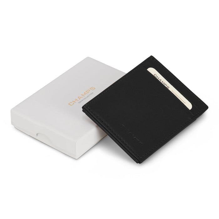 Onyx / Leather Mag Hybrid Card Holder *Drop Ship*