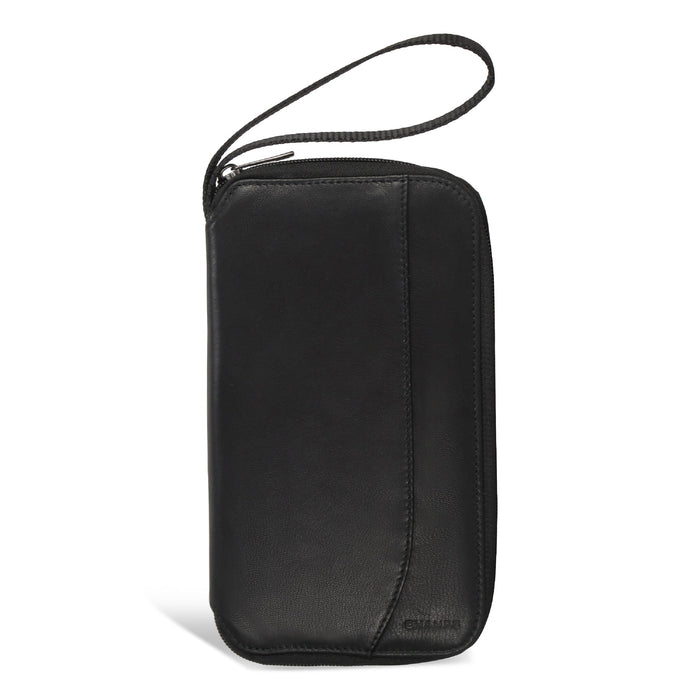 Onyx / Leather Multi Passport Case *Drop Ship*