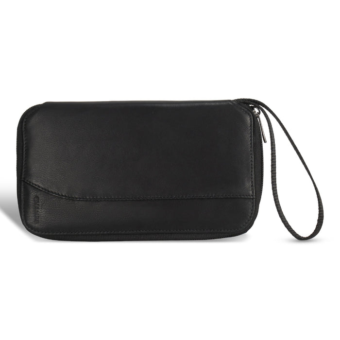 Onyx / Leather Multi Passport Case *Drop Ship*