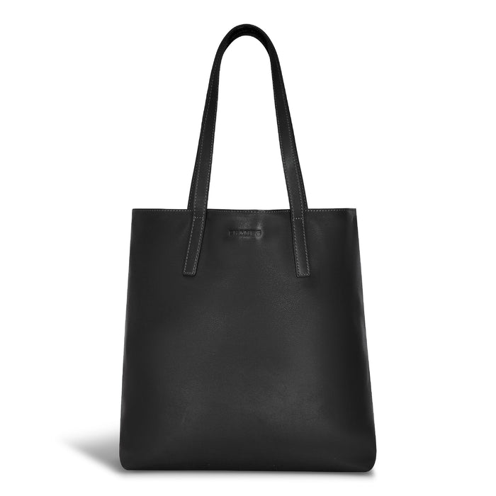 Onyx / Leather Vertical Tote *Drop Ship* - Bentley