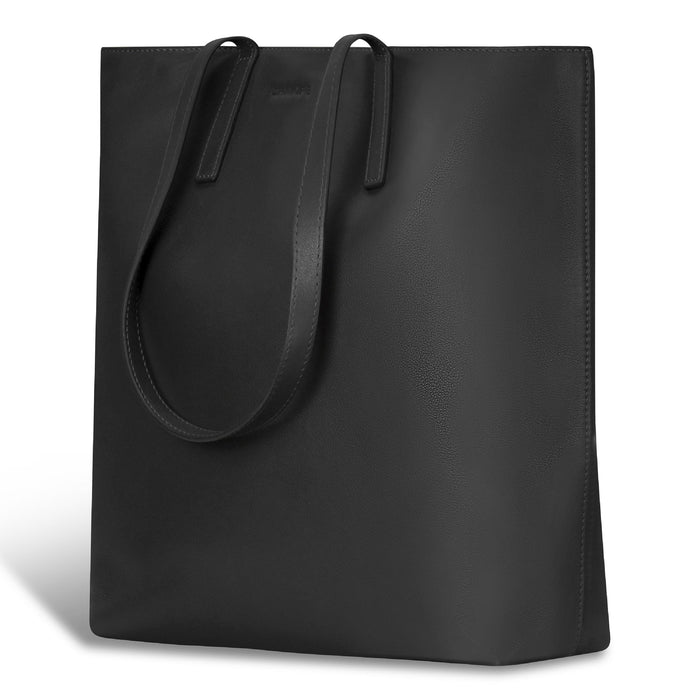 Onyx / Leather Vertical Tote *Drop Ship* - Bentley