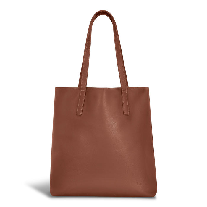 Onyx / Leather Vertical Tote *Drop Ship* - Bentley