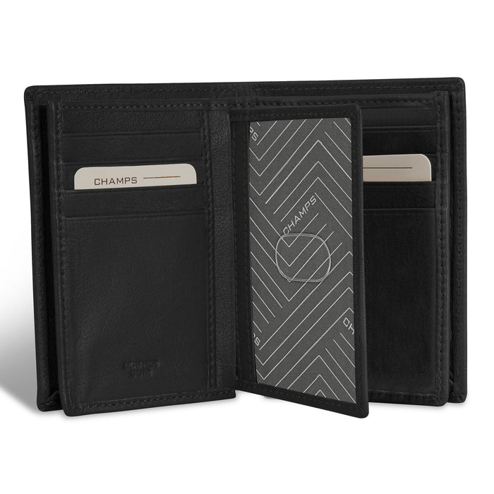 Onyx / Leather Vertical Wallet *Drop Ship*