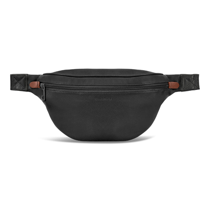 Onyx / Leather Waist-Pack *Drop Ship* - Bentley