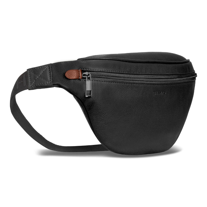 Onyx / Leather Waist-Pack *Drop Ship* - Bentley