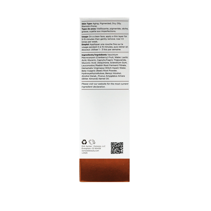 Osmosis Polish MD Advanced Cranberry Enzyme Mask 30ml