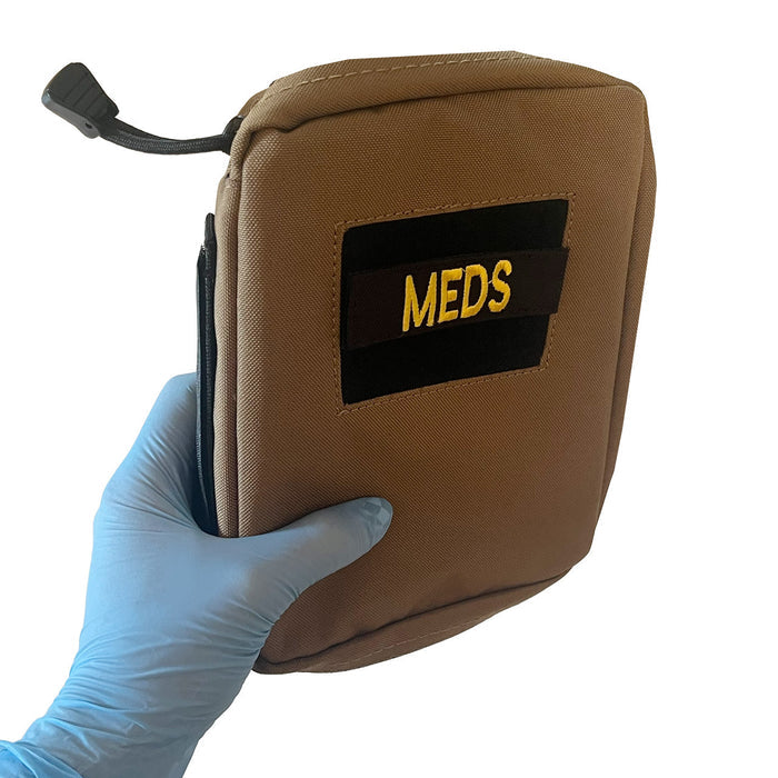 OTC Med Book in hand