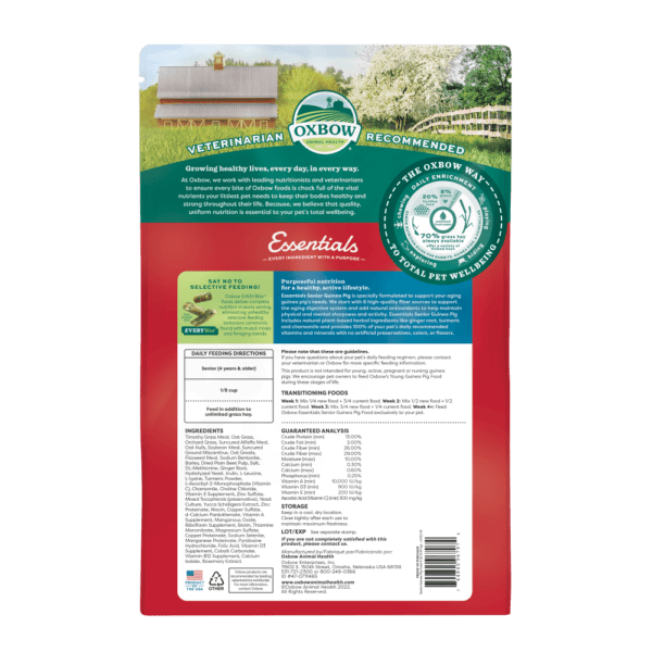 Oxbow Essentials Senior Guinea Pig Food