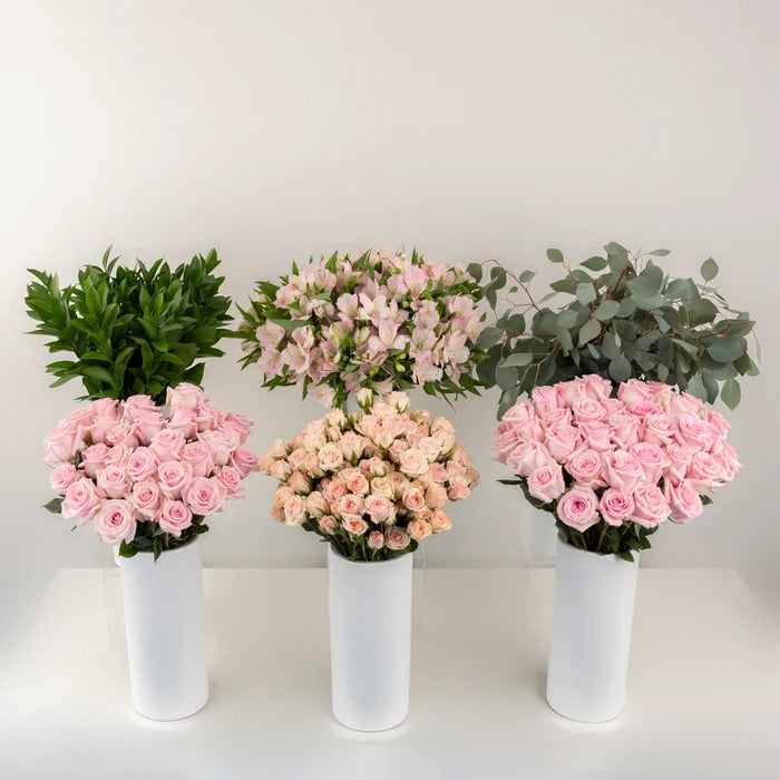 Pale Pink Diy Flower Kit Stem - Image