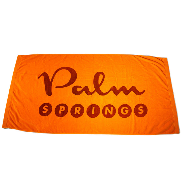 Palm Springs Pool Towel - Orange - Destination PSP