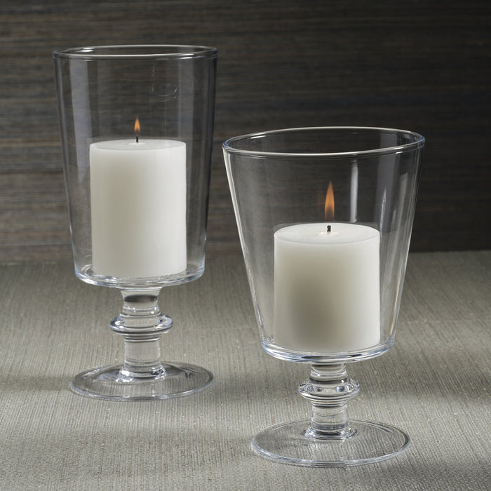 Palmilla Mouth Blown Glass Vase / Hurricane - Candle Holders by Carlyle Avenue