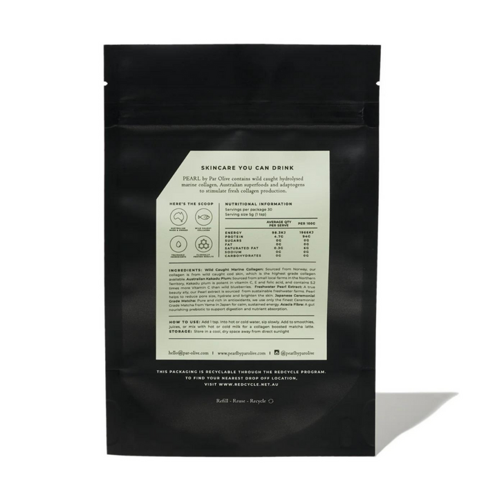 Par Olive - Pearl Marine Collagen Superpowder (Japanese Matcha)