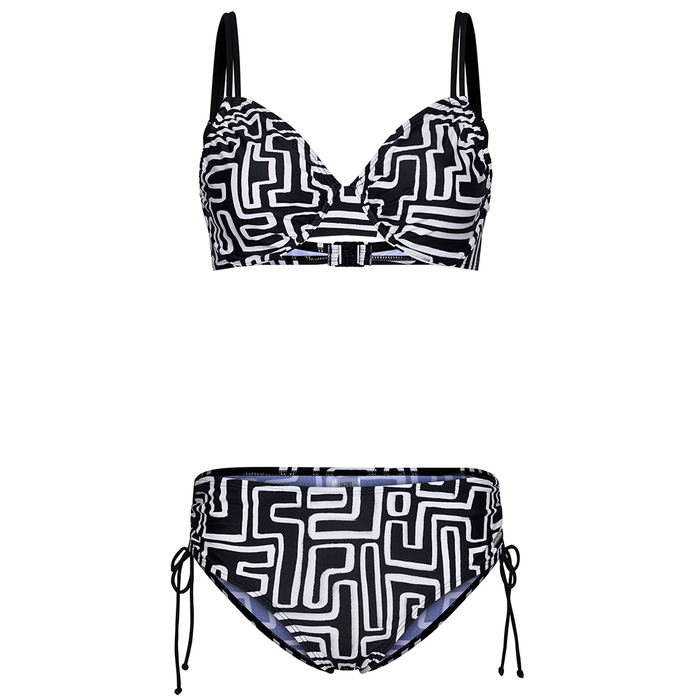 Pastunette Black Swimsuits Graphic Print