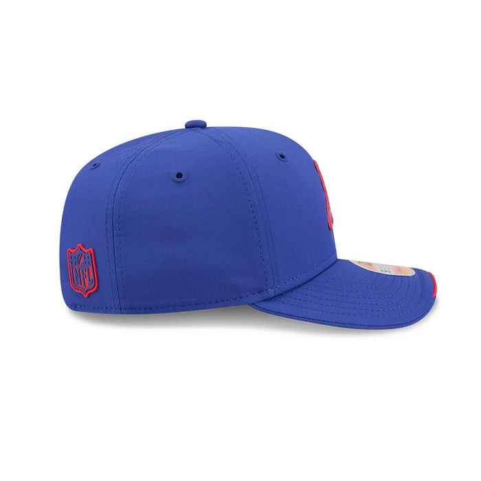 Pictured is this NFL Sideline 2026 New England Patriots 9SEVENTY Stretch Snap cap in blue. 6