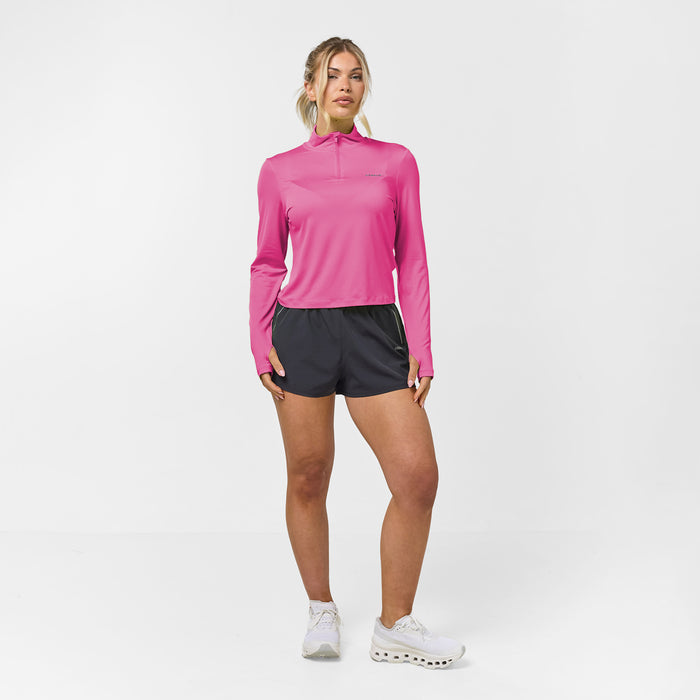 Performance 1/4 Zip Top | Bright Pink