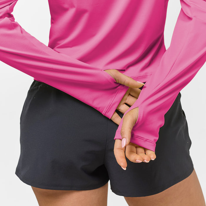 Performance 1/4 Zip Top | Bright Pink