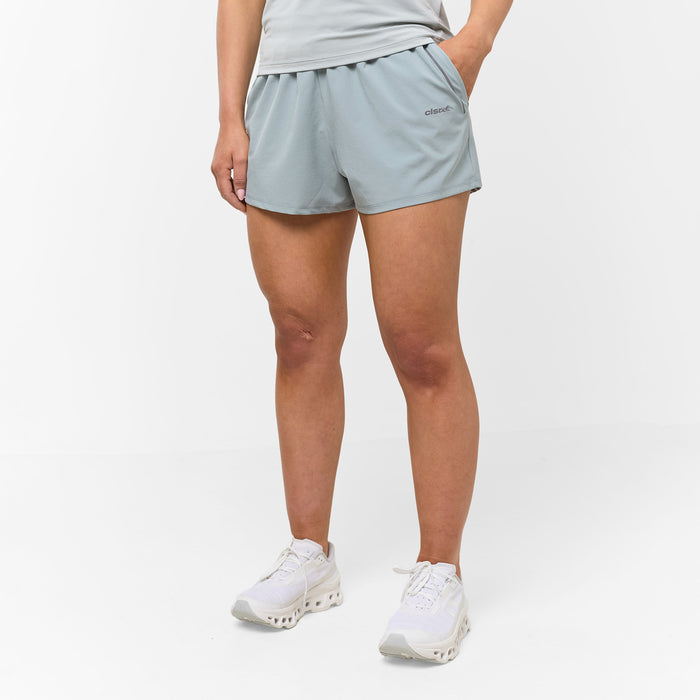 Women's Core Running Short  Sage Closure London Front View