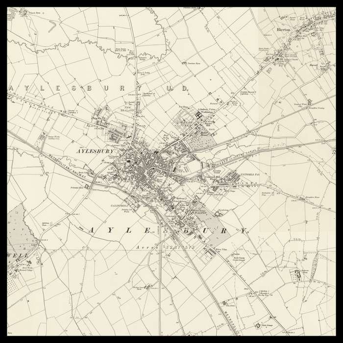 An old Ordnance Survey map of Aylesbury