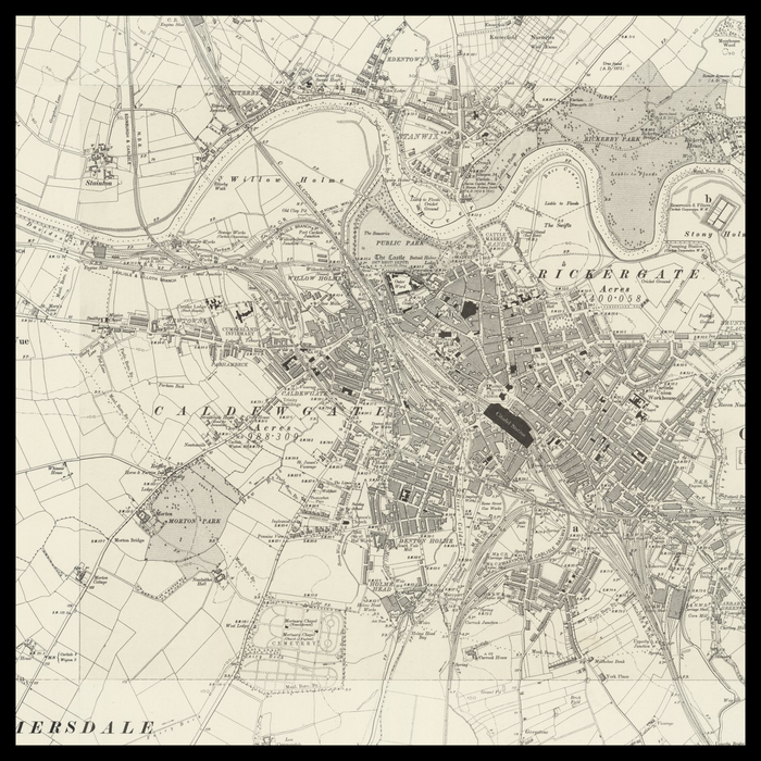 An old Ordnance Survey map of Carlisle
