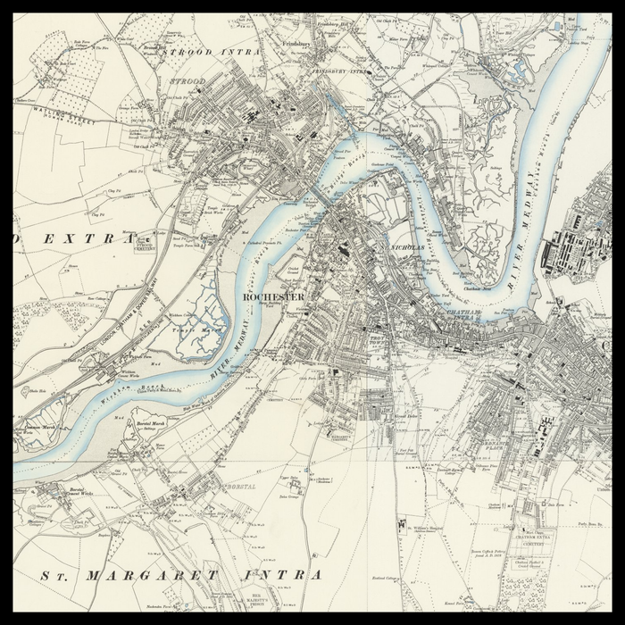 An old Ordnance Survey map of Chatham