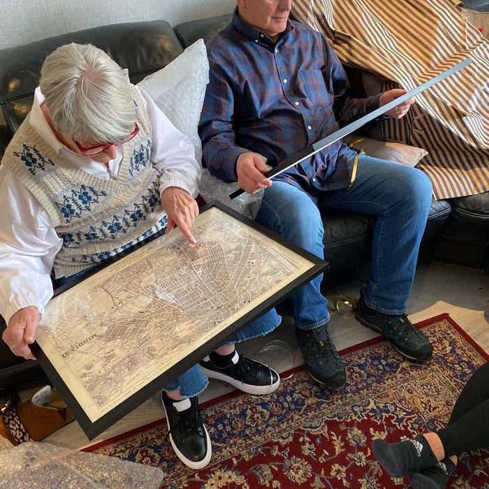 Personalised Old Map of Guildford