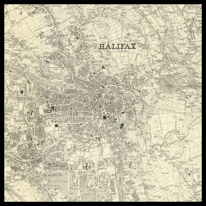 An old Ordnance Survey map of Halifax